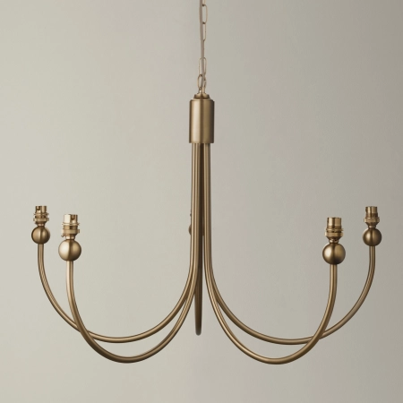 Lampa wisząca metalowa mosiężna 5-punktowa 112152 z serii Santiago - Endon Lighting