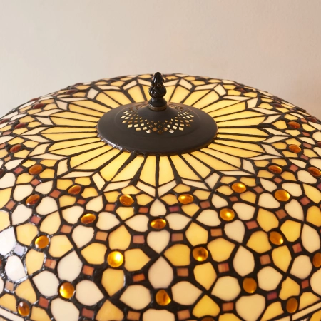 Lampa stołowa witrażowa Tiffany 1121782 z serii Interiors 1900