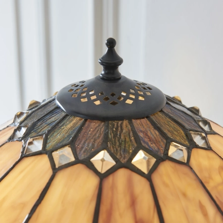 Lampa stołowa witrażowa Tiffany 1121832 z serii Interiors 1900