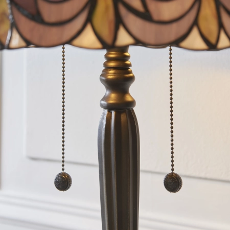 Lampa stołowa witrażowa Tiffany 1121842 z serii Interiors 1900