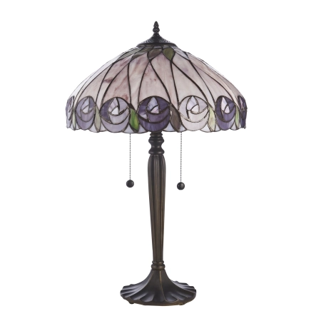 Lampa stołowa witrażowa Tiffany 1121842 z serii Interiors 1900
