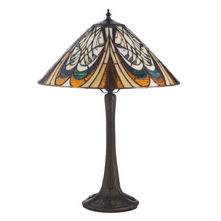 Lampa stołowa witrażowa Tiffany 11218510W z serii Interiors 1900
