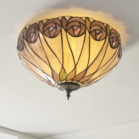 Plafon do salonu Tiffany 1121882 x 60W E27 GLS - Interiors 1900