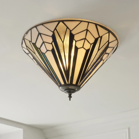 Plafon do salonu Tiffany 1121912 x 60W E27 GLS - Interiors 1900