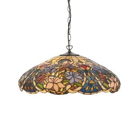 Lampa wisząca witrażowa wielokolorowa 1121933 z serii Interiors 1900
