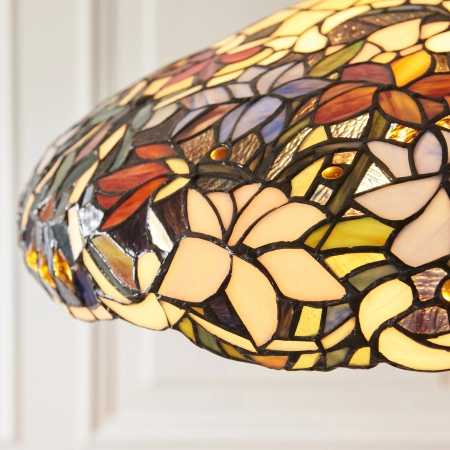 Lampa wisząca witrażowa wielokolorowa 1121933 z serii Interiors 1900