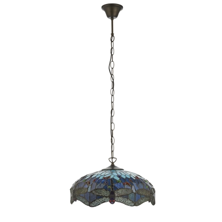Lampa wisząca witrażowa wielokolorowa 11219560W z serii Tiffany