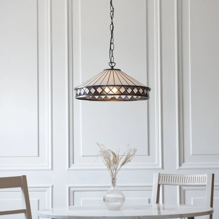Lampa wisząca witrażowa kolorowa 11219660W z serii Tiffany
