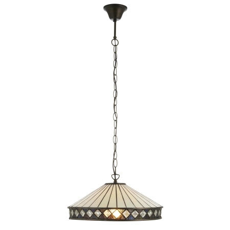 Lampa wisząca witrażowa kolorowa 11219660W z serii Tiffany