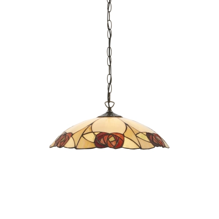 Lampa wisząca witrażowa Tiffany LED E27 11219710W z serii Interiors 1900