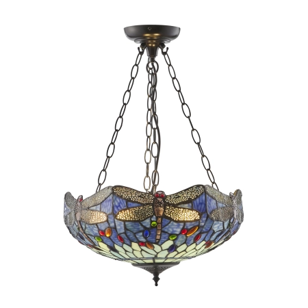 Lampa wisząca witrażowa Tiffany 1122503 z serii Interiors 1900