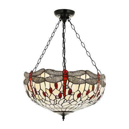 Lampa wisząca witrażowa Tiffany 1122513 z serii Interiors 1900