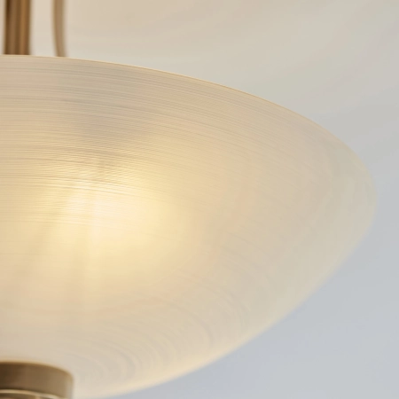 Plafon mosiężny szklany 3-punktowy 112438 z serii WELLES - Endon Lighting