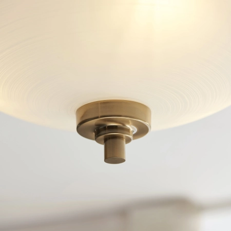 Plafon mosiężny szklany 3-punktowy 112438 z serii WELLES - Endon Lighting