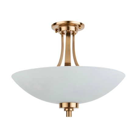 Plafon mosiężny szklany 3-punktowy 112438 z serii WELLES - Endon Lighting