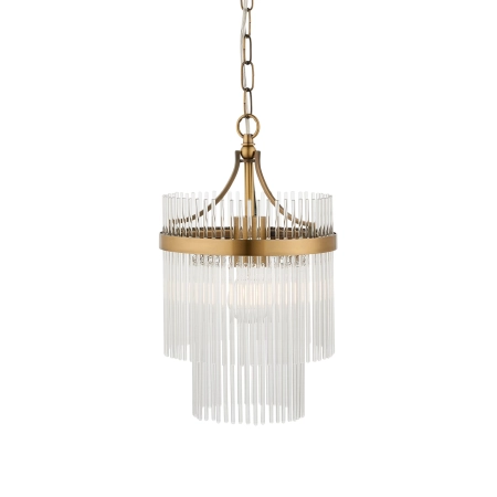 Lampa wisząca mosiężna szklana 1-punktowa 112572 z serii Marietta - Endon Lighting