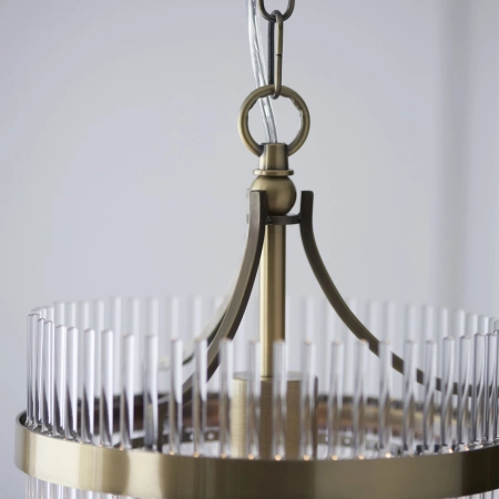 Lampa wisząca mosiężna szklana 1-punktowa 112572 z serii Marietta - Endon Lighting