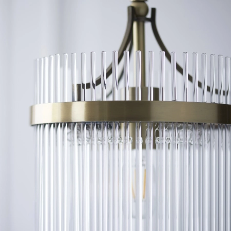 Lampa wisząca mosiężna szklana 1-punktowa 112572 z serii Marietta - Endon Lighting