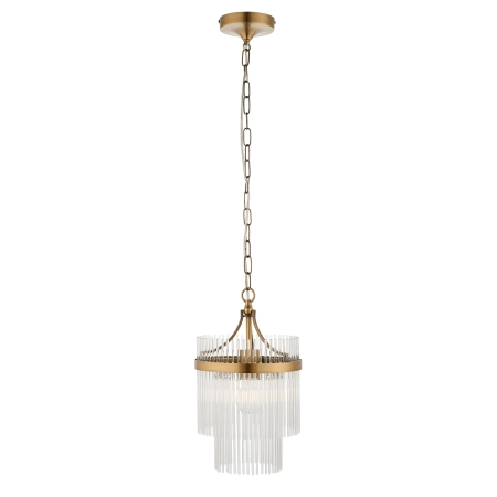 Lampa wisząca mosiężna szklana 1-punktowa 112572 z serii Marietta - Endon Lighting