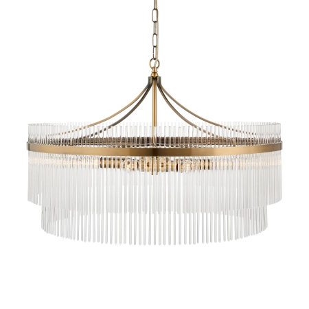 Lampa wisząca mosiężna szklana 7-punktowa 112574 z serii Marietta Grand - Endon Lighting