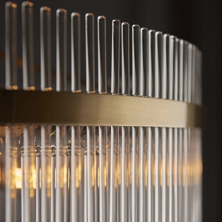 Lampa wisząca mosiężna szklana 7-punktowa 112574 z serii Marietta Grand - Endon Lighting