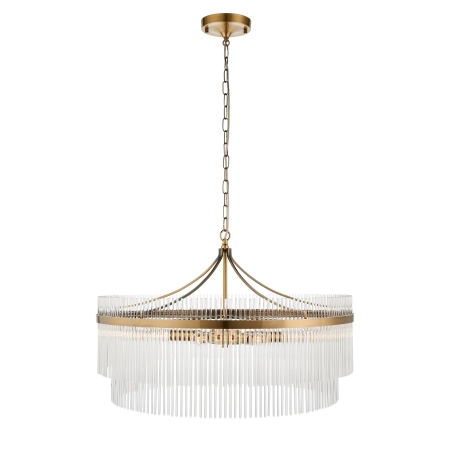 Lampa wisząca mosiężna szklana 7-punktowa 112574 z serii Marietta Grand - Endon Lighting