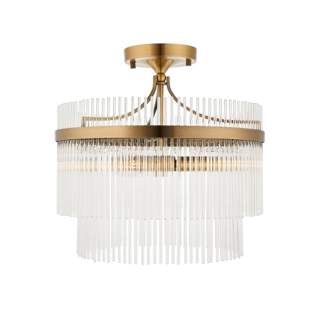 Lampa sufitowa mosiężna szklana 3-punktowa 112575 z serii Marietta - Endon Lighting