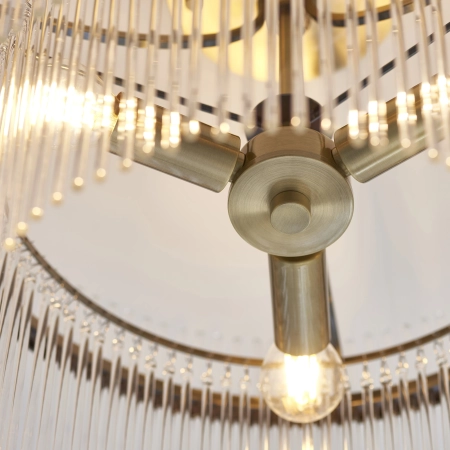 Lampa sufitowa mosiężna szklana 3-punktowa 112575 z serii Marietta - Endon Lighting