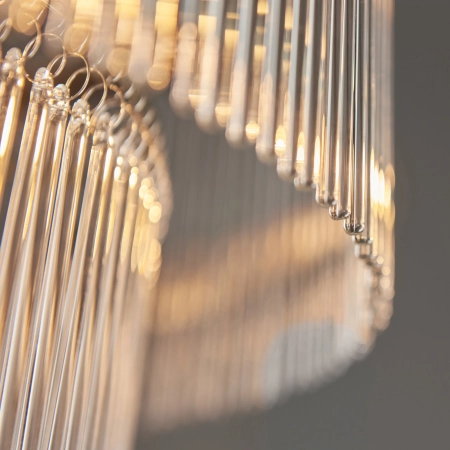 Żyrandol mosiężny kaskadowy szklany 16-punktowy 112576 z serii Marietta - Endon Lighting