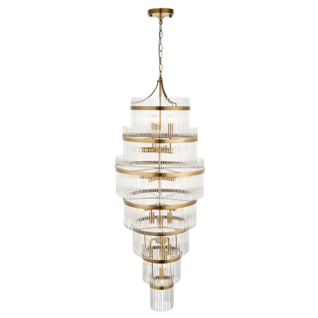 Żyrandol kaskadowy mosiężny 21-punktowy 112793 z serii Marietta Grand - Endon Lighting