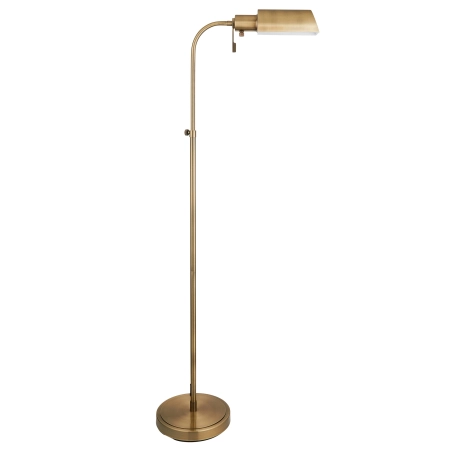 Lampa podłogowa metalowa mosiężna regulowana 114205 z serii Pharmacy - Endon Lighting