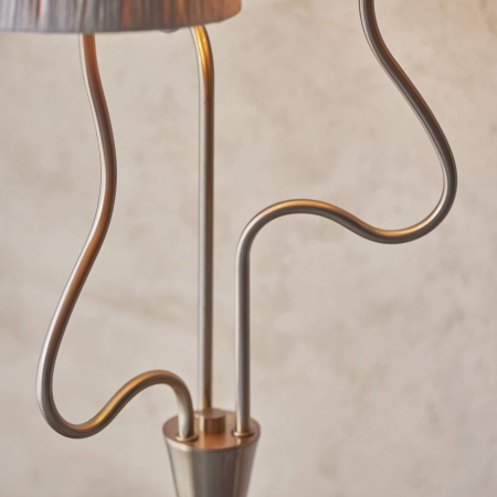 Lampa podłogowa mosiężna 3-punktowa z rafii 114222 z serii Wriggle - Endon Lighting