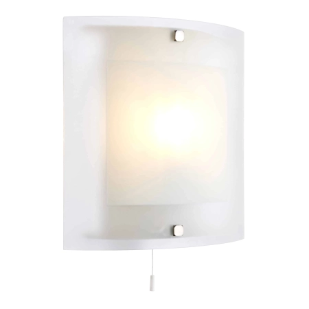 Kinkiet szklany biały z włącznikiem sznurkowym 143-WB z serii Blake - Endon Lighting