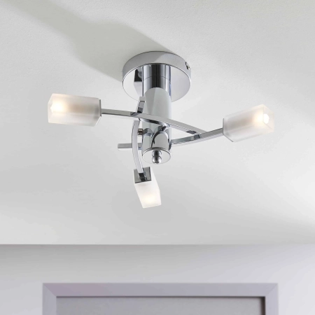 Plafon chromowany metalowy 3-punktowy 146-3CH z serii Havana - Endon Lighting