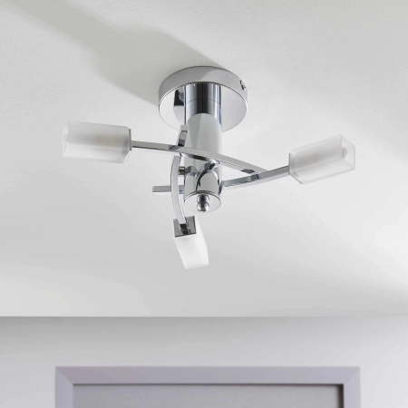 Plafon chromowany metalowy 3-punktowy 146-3CH z serii Havana - Endon Lighting