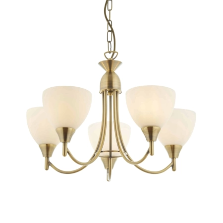 Lampa wisząca mosiężna 5-punktowa 1805-5AN z serii Alton - Endon Lighting