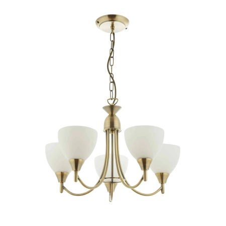 Lampa wisząca mosiężna 5-punktowa 1805-5AN z serii Alton - Endon Lighting