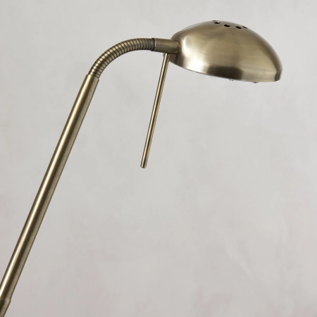 Lampa podłogowa mosiężna z ramieniem do czytania MONACO-AN z serii MONACO - Endon Lighting