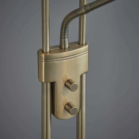 Lampa podłogowa metalowa mosiężna 180cm ROME-AN z serii ROME - Endon Lighting