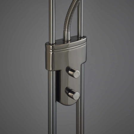 Lampa podłogowa metalowa czarna z ramieniem ROME-BC z serii ROME - Endon Lighting