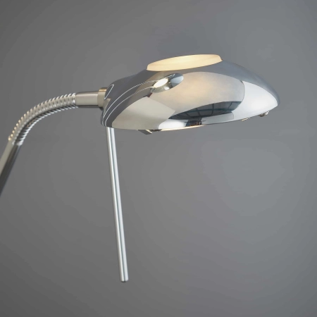 Lampa podłogowa metalowa srebrna z czytnikiem ROME-CH z serii ROME - Endon Lighting