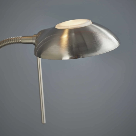 Lampa podłogowa metalowa srebrna z czytnikiem ROME-SC z serii ROME - Endon Lighting