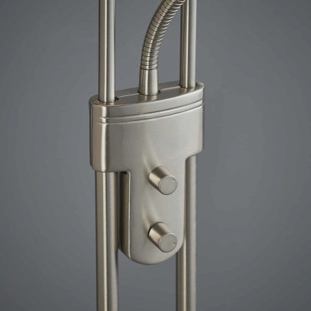 Lampa podłogowa metalowa srebrna z czytnikiem ROME-SC z serii ROME - Endon Lighting