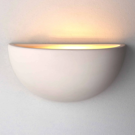 Kinkiet ścienny ceramiczny biały półokrągły UG-WB-A z serii PRIDE - Endon Lighting
