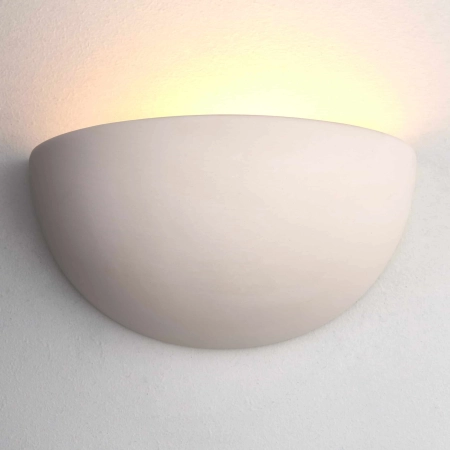 Kinkiet ścienny ceramiczny biały półokrągły UG-WB-A z serii PRIDE - Endon Lighting