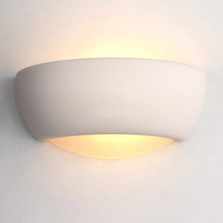 Kinkiet ceramiczny biały półokrągły UG-WB-X z serii ETON - Endon Lighting