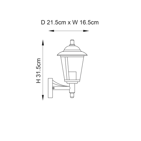 Kinkiet zewnętrzny metalowy srebrny IP44 YG-861-SS z serii Klien - Endon Lighting