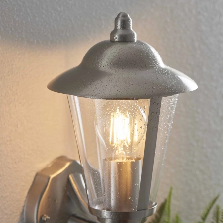 Kinkiet zewnętrzny srebrny metalowy 31cm YG-862-SS z serii Klien - Endon Lighting