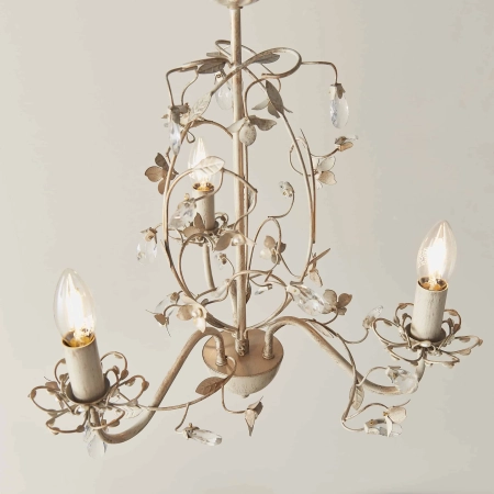 Lampa wisząca kremowa metalowa 3-punktowa LULLABY-3CR z serii LULLABY - Endon Lighting