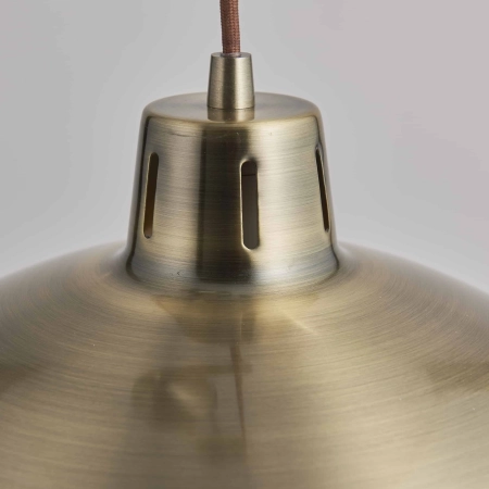 Lampa wisząca metalowa mosiężna z regulacją wysokości POLKA-AB z serii Polka - Endon Lighting